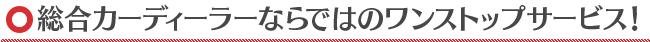 総合カーディーラーならではの
